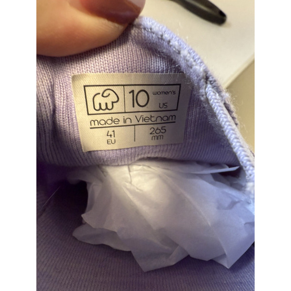 Merinos Women's Slip On Wool Shoes Woman 10 Mist Purple Machine Washable - Picture 4 of 6